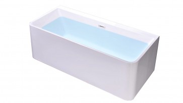 Wanna wolnostojąca przyścienna Comfortia 160 x 75 białe tło