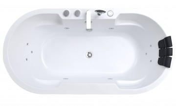 Wanna wolnostojąca Cannea z hydromasażem 170x84 Wanna wolnostojąca Cannea z hydromasażem 170x84 białe tło