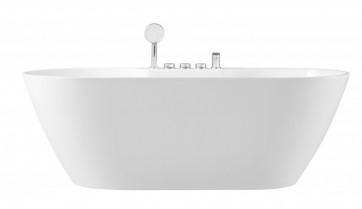 Akrylowa wanna wolnostojąca przyścienna z baterią 