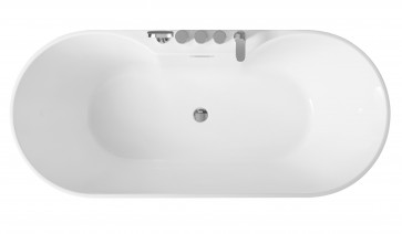 wanna wolnostojąca Braider Suverenia 170x80 z baterią białe tło 1