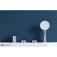 BRAIDER bateria wannowa SUVERENIA 4-otworowa chrom