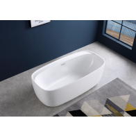 Akrylowa wanna wolnostojąca przyścienna biała