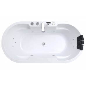 Wanna wolnostojąca Cannea z hydromasażem 170x84 Wanna wolnostojąca Cannea z hydromasażem 170x84 białe tło