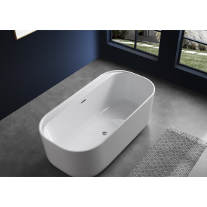 Akrylowa wanna wolnostojąca Aurea 170 cm przyścienna 