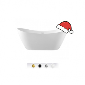 BRAIDER Wanna wolnostojąca SALANEA 160 cm. Biała