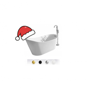 Akrylowa wanna wiolnostojąca Memoria biała wizualizacja 