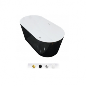 BRAIDER Wanna wolnostojąca ALTARIA 170 cm. Czarno - biała