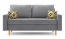 Sofa LARYSA 152 x 92. szary front