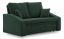 Sofa Róża 148 x 80 z funkcją spania ciemny jasny z boku