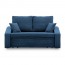 Sofa Róża 148 x 80 z funkcją spania niebieski